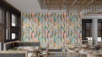 Vibrant Brushstroke Symphony Wallpaper Mural

