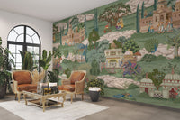 Royal garden parade wallpaper design

