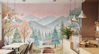 Whimsical Woodland Forest Path Wall Mural