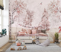 Frolic Forest Fables Wallpaper Mural - Giffywalls