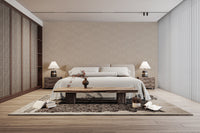 Timeless damask mural design
