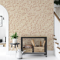 Small polka dots in warm tones

