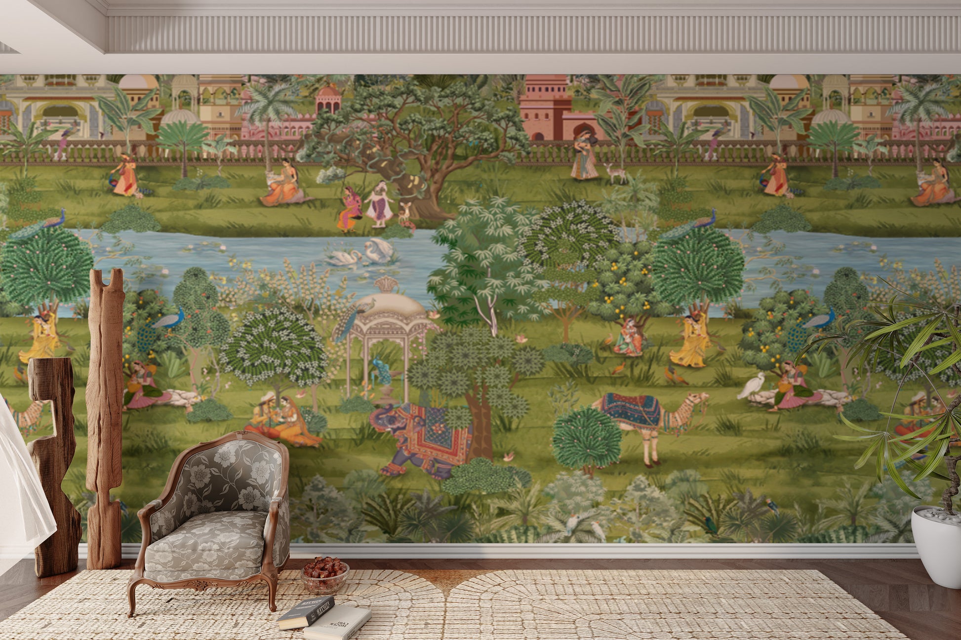 Heritage courtyard mural for walls

