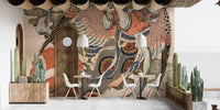 Detailed angel-themed Asian wallpaper murals
