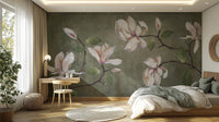 Nature Inspired Floral Wall Mural
