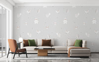 Forest animal design wallpaper mural
