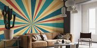 Retro Vintage Wallpaper Mural - Giffywalls
