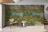 Courtyard bliss mural with royal touch

