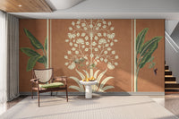 Elegant arch design with blossom artwork

