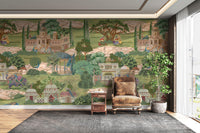 Historic courtyard tales wall design

