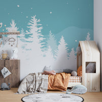 Holiday pine wallpaper for walls
