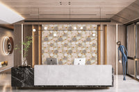 Chic wallpaper with subtle speckled texture