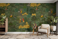 Traditional Radha Krishna wall design

