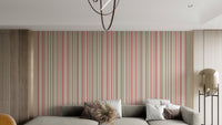 Parisian Pinstripe Elegance Wallpaper