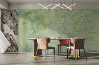 Green foliage forest wallpaper for homes
