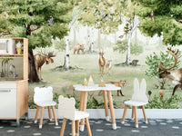 Watercolor Woodland Wonders Mural Wallpaper - Giffywalls
