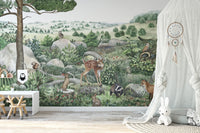 Happy Hills Wallpaper Wall Murals - Giffywalls