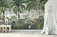 Jungle Lookbook wallpaper murals for kids room nursery - Giffywalls