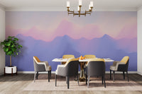 Trendy Pink and Purple Ombre Wall Mural
