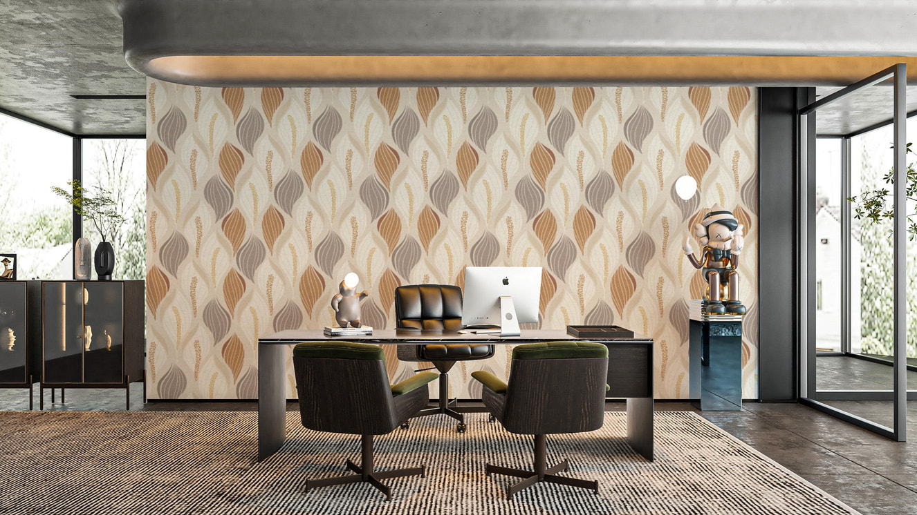 Elegant Peace Lily peel and stick wallpaper