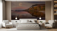 Ethereal Autumn Forest at Twilight Wall Mural
