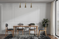 White Wood Panels Wallpaper Mural - Giffywalls