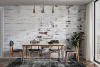 Industrial Grungy White Wash Brick Wallpaper Murals - Giffywalls