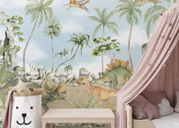 Jurassic Jungle Adventure Reusable Wallpaper