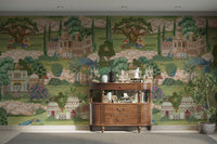 Heritage courtyard scene wallpaper

