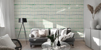 Minimalist handdrawn lines wallpaper in light green
