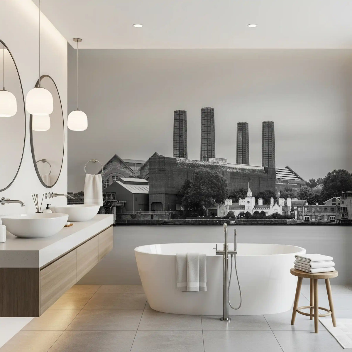 Greenwich Power Station Wall Mural