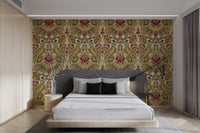 Luxurious Regal Petals wallpaper creating a royal ambiance.
