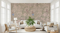Playful Monkeys in Porcelain Vases Wall Mural