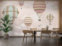 Colorful balloon wall art for kids' rooms
