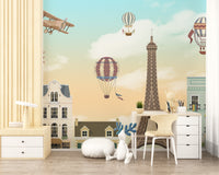 Eiffel Tower wallpaper mural for children’s rooms