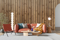 Brown Natural Wooden Striped Wallpaper Mural - Giffywalls