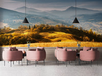 Natural Autumn Mountains Welly Wallpaper Mural - Giffywalls