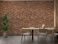 Red Brick Grunge Wallpaper Mural - Giffywalls