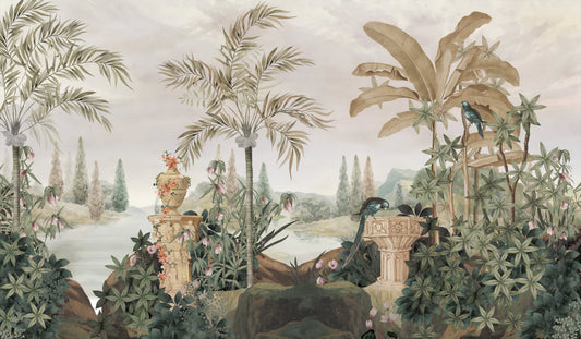 Botanical River Dreams Wall Mural