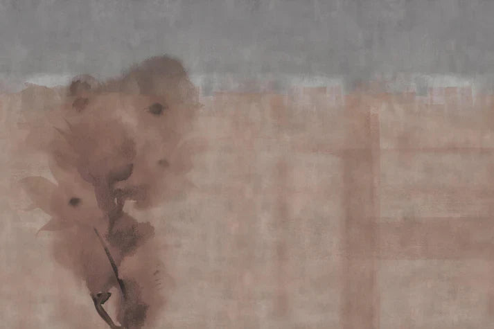 Watercolour Red Paint Effect Peel & Stick Wallpaper in your room — zoomed