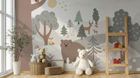 Kids' jungle theme removable wallpaper
