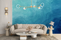Blue Watercolor Abstract Design Wallpaper - Giffywalls