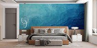 Bedroom Elegance: Ocean Explosion Wallpaper for Walls
