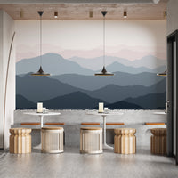 Shaded Mountain landscape wallpaper mural - Giffywalls