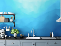 Indigo landscape wallpaper mural - Giffywalls