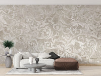 Classic vintage wallpaper with floral charm
