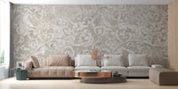 Vintage beige floral design for wallpaper
