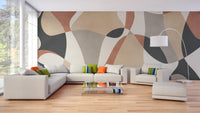 Contemporary Geometric Shapes Wallpaper Mural