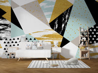 Triangle Shape Geometric wallpaper for walls