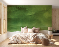 Dark Green Peel and Stick Wallpaper Mural - Giffywalls
